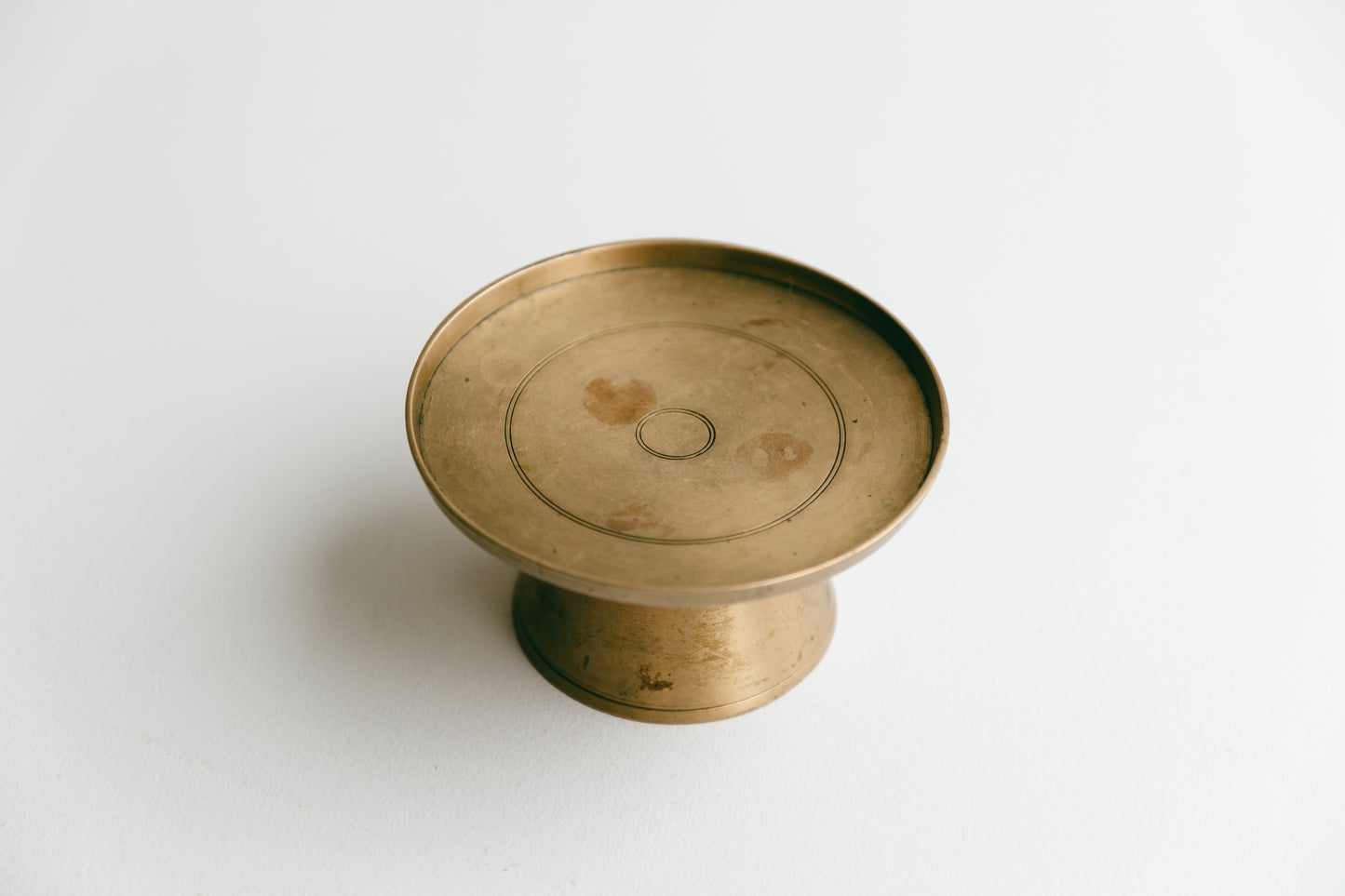 【アンティーク品】李朝時代 真鍮製高台(0RK)