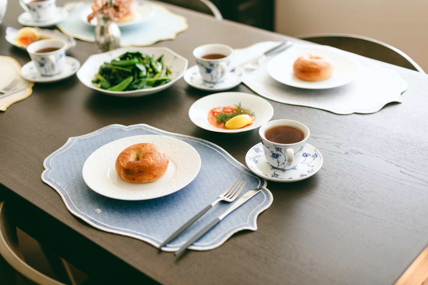 【MAISON DE ART】テーブルマット・シルバーコレクション(ホワイト)