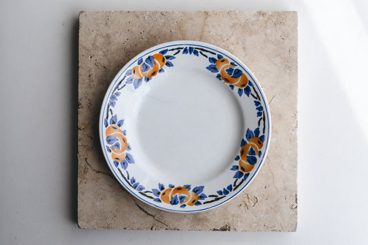 【アンティーク品】ヨーロッパ 花柄中皿