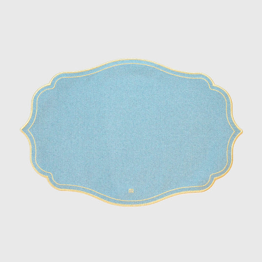 【MAISON DE ART】テーブルマット・ゴールドコレクション(ブルー)