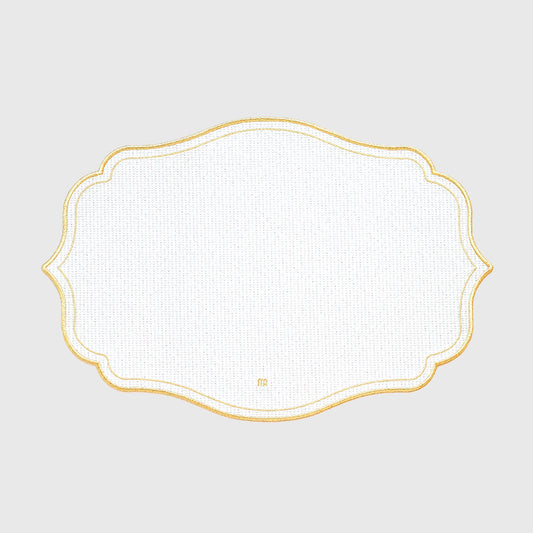 【MAISON DE ART】テーブルマット・ゴールドコレクション(ホワイト)